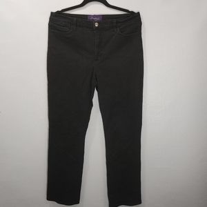 Not Your Daughter's Jeans Black Straight Legs Size